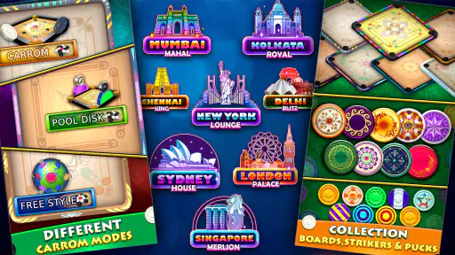 World Of Carrom :3D Board Game screenshot