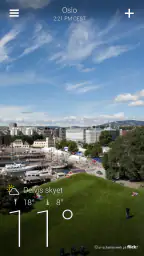 Yahoo Været screenshot