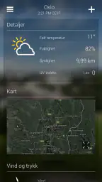 Yahoo Været screenshot