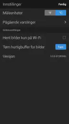 Yahoo Været screenshot