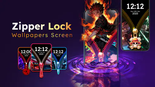 Zipper Lock Wallpapers Screen screenshot