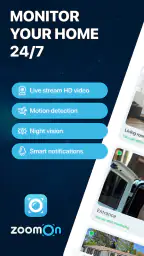 ZoomOn Home Security Camera screenshot