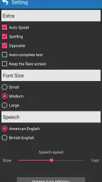 القاموس الذهبي ناطق (انجليزي) screenshot