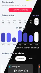Aprovado - Controle de Estudos screenshot