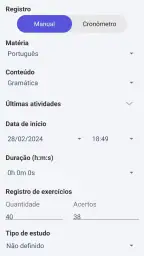 Aprovado - Controle de Estudos screenshot