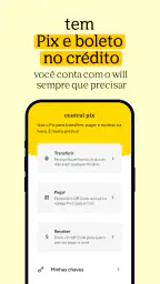 Banco will: Cartão de crédito screenshot