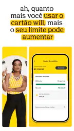Banco will: Cartão de crédito screenshot