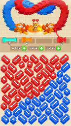 Caos de Lãs - Wool Sort Games screenshot
