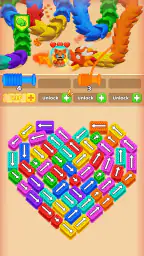 Caos de Lãs - Wool Sort Games screenshot
