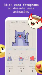 Criar figurinhas animadas, FSM screenshot