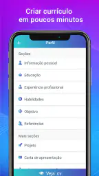 Fazer Currículo, CV em PDF screenshot