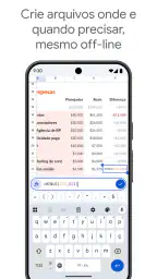 Google Planilhas screenshot