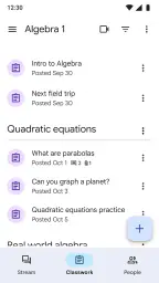 Google Sala de Aula screenshot