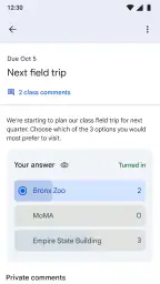 Google Sala de Aula screenshot