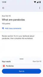 Google Sala de Aula screenshot