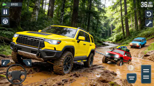 Jogo real de jipe ​​​​offroad screenshot