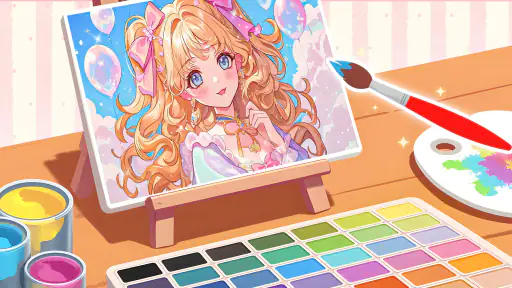 Jogos de pintar:boneca meninas screenshot