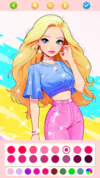 Jogos de pintar:boneca meninas screenshot