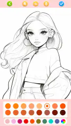Jogos de pintar:boneca meninas screenshot