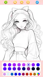 Jogos de pintar:boneca meninas screenshot