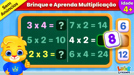 Jogos matemática multiplicação screenshot