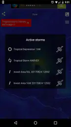 Mapa de vento Furacão Tracking screenshot