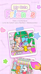 My Cute Friends: Livro Colorir screenshot