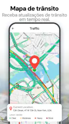 Navegação mapa de satélite GPS screenshot