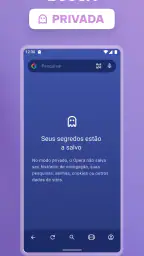 Navegador privado Opera com IA screenshot