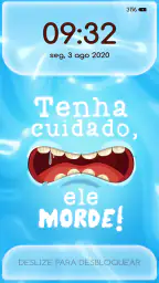 Tela de Bloqueio Fofa e Papel screenshot