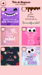 Tela de Bloqueio Fofa e Papel screenshot