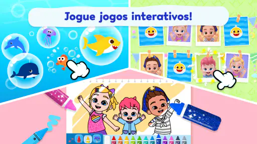 Pinkfong Bebê Tubarão: Jogos screenshot