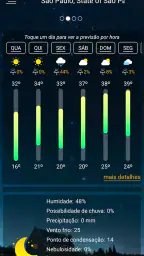 Previsão meteorológica screenshot