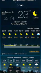 Previsão meteorológica screenshot