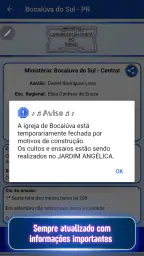 Relatório de Ensaios + Hinário screenshot