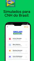 Simulado CNH do Brasil 2026 screenshot