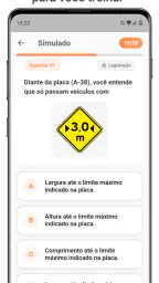 Simulado Prova de Habilitação screenshot