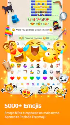 Teclado Emoji Facemoji & Fonts screenshot