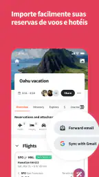Wanderlog Organizador viagens screenshot