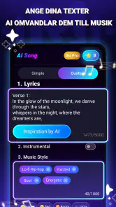 AI Sång- och Textgenerator screenshot