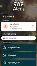 Aleris - vård i mobilen screenshot