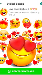 Älskar emoji för WhatsApp screenshot