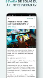 Analysappen screenshot