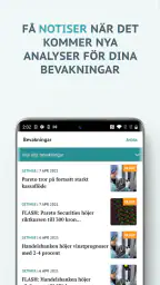 Analysappen screenshot