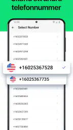 Andra telefonnummer för samtal screenshot