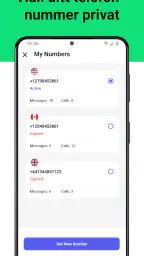 Andra telefonnummer för samtal screenshot