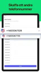 Andra telefonnummer för samtal screenshot