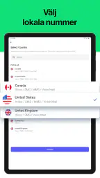 Andra telefonnummer för samtal screenshot