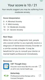 Anxiety Test screenshot