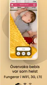 Babyövervaka Saby. 3G Babycam screenshot